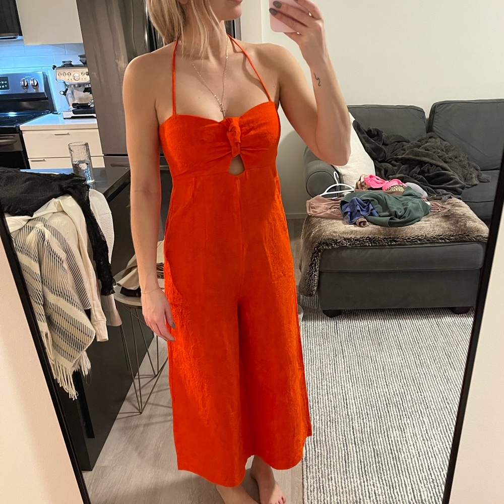 Gorgeous coral jumpsuit - Anthropology